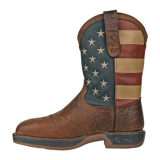 Hoss Men's Declaration Soft Toe Waterproof Pull On Western Work Boot - Brown - 94002 - Overlook Boots