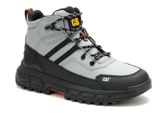 Cat Men's Booster Vent Soft Toe Athletic Work Boot- Grey- P51115 6 / Medium / Gray - Overlook Boots