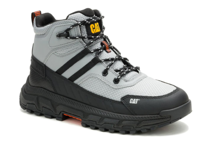 Cat Men's Booster Vent Soft Toe Athletic Work Boot- Grey- P51115 6 / Medium / Gray - Overlook Boots