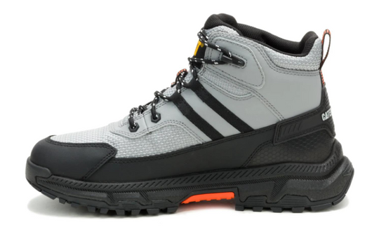 Cat Men's Booster Vent Soft Toe Athletic Work Boot- Grey- P51115 - Overlook Boots