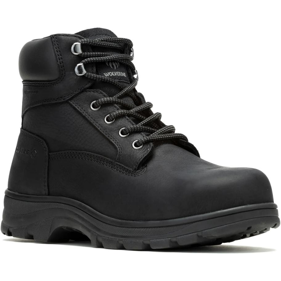 Wolverine Men's Carlsbad Steel Toe Waterproof Work Boot - Black - W231124 5 / Medium / Black - Overlook Boots