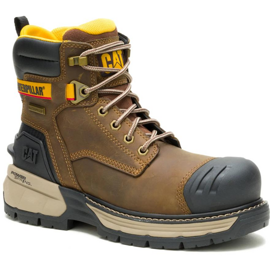Cat Women Excavator Technology 6" Com Toe Waterproof Work Boot- Pyramid- P91839 5 / Medium / Gray - Overlook Boots