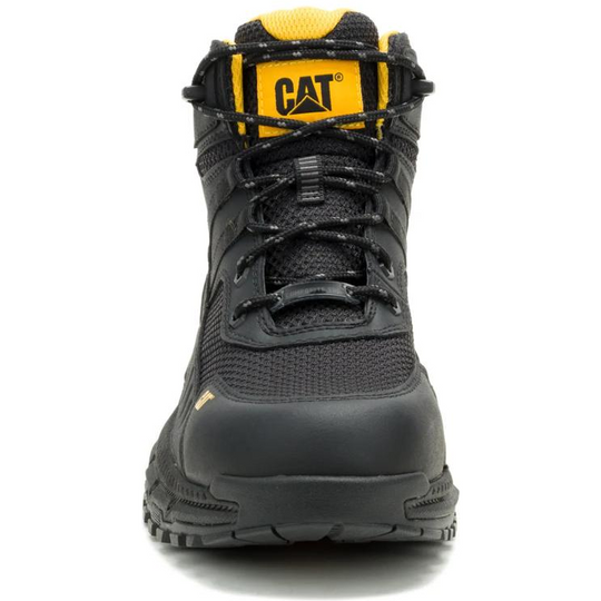 Cat Men's Booster Vent CT Slip Resist Athletic Work Boot- Black- P91845 - Overlook Boots