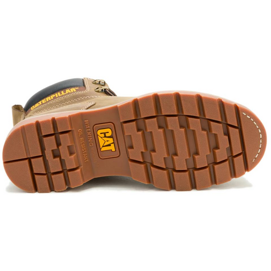 Cat Men's Second Shift Grader Moc Steel Toe Work Boot- Wheat- P91855 - Overlook Boots