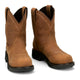 Justin Women's Darby 8" Nano Composite Toe Waterproof Western Work Boot - Brown - GY9949 - Pair - Overlook Boots