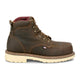 Justin Men's Akron 6" Soft Toe Moc Toe Work Boot - Hickory - HL260 - Side Profile - Overlook Boots