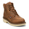 Justin Men's Akron 6" Soft Toe Moc Toe Work Boot - Walnut - HL262 - Front Angle - Overlook Boots