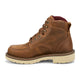 Justin Men's Akron 6" Soft Toe Moc Toe Work Boot - Walnut - HL262 - Inside Profile - Overlook Boots