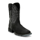 Justin Men's Lytle 11" Steel Toe Waterproof Western Work Boot - Black - MV4589 - Front Angle - Overlook Boots