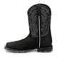 Justin Men's Lytle 11" Steel Toe Waterproof Western Work Boot - Black - MV4589 - Inside Profile - Overlook Boots