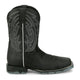 Justin Men's Lytle 11" Steel Toe Waterproof Western Work Boot - Black - MV4589 - Side Profile - Overlook Boots