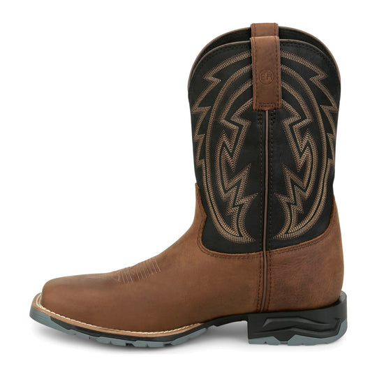 Justin Men's Lytle 11" Soft Toe Waterproof Western Work Boot - Brown - MV4590 - Inside Profile - Overlook Boots