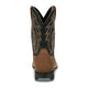 Justin Men's Lytle 11" Steel Toe Waterproof Western Work Boot - Brown/Black - MV4591 - Back View - Overlook Boots