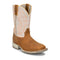Justin Men's Lytle 11" Soft Toe Waterproof Western Work Boot - Cognac - MV4594 - Front Angle - Overlook Boots
