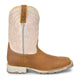 Justin Men's Lytle 11" Soft Toe Waterproof Western Work Boot - Cognac - MV4594 - Side Profile - Overlook Boots