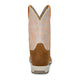 Justin Men's Lytle 11" Steel Toe Waterproof Western Work Boot - Brown/White - MV4595 - Back View - Overlook Boots