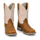 Justin Men's Lytle 11" Steel Toe Waterproof Western Work Boot - Brown/White - MV4595 - Pair - Overlook Boots