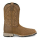 Justin Men's Lytle 11" Steel Toe Waterproof Western Work Boot - Brown - MV4599 - Side Profile - Overlook Boots