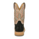 Justin Men's Bolt 11" Composite Toe Waterproof Western Work Boot - Black - SE4135 - Back View - Overlook Boots