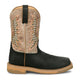 Justin Men's Bolt 11" Composite Toe Waterproof Western Work Boot - Black - SE4135 - Side Profile - Overlook Boots