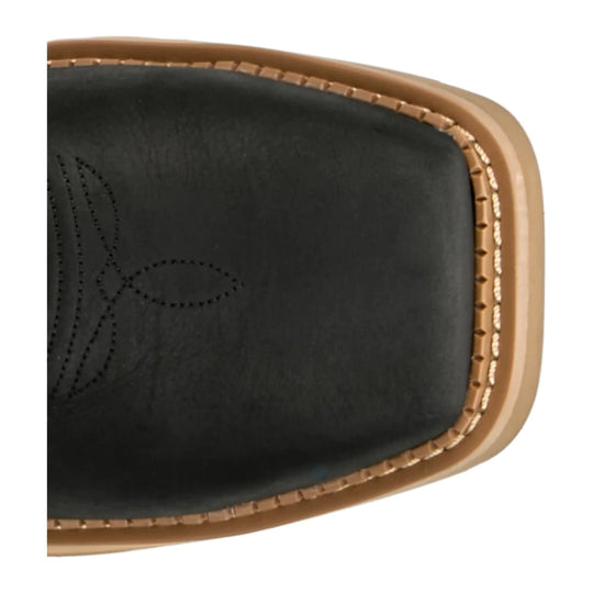 Justin Men's Bolt 11" Composite Toe Waterproof Western Work Boot - Black - SE4135 - Top View - Overlook Boots