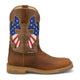 Justin Men's Bolt 11" Soft Toe Waterproof Western Work Boot - Pecan - SE4136 - Side Profile - Overlook Boots