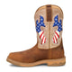 Justin Men's Bolt 11" Composite Toe Waterproof Western Work Boot - Pecan - SE4137 - Inside Profile - Overlook Boots