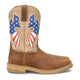 Justin Men's Bolt 11" Composite Toe Waterproof Western Work Boot - Pecan - SE4137 - Side Profile - Overlook Boots