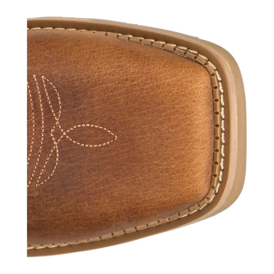 Justin Men's Bolt 11" Composite Toe Waterproof Western Work Boot - Pecan - SE4137 - Top View - Overlook Boots