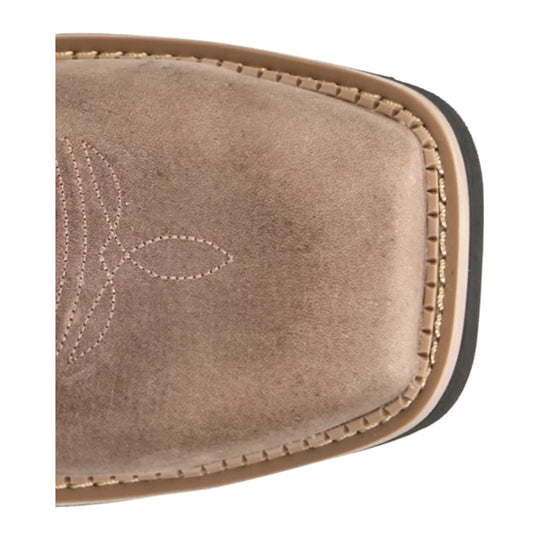 Justin Men's Bolt 11" Composite Toe Waterproof Western Work Boot - Antique Brown - SE4139 - Top View - Overlook Boots
