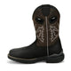 Justin Men's Chase 11" Nano Composite Toe Waterproof Western Work Boot - Black - WR4141 - Inside Profile - Overlook Boots