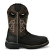 Justin Men's Chase 11" Nano Composite Toe Waterproof Western Work Boot - Black - WR4141 - Side Profile - Overlook Boots