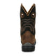 Justin Men's Slickline 11" Soft Toe Waterproof Western Work Boot - Brown - WR4142 - Back View - Overlook Boots