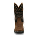 Justin Men's Slickline 11" Soft Toe Waterproof Western Work Boot - Brown - WR4142 - Front View - Overlook Boots