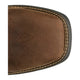 Justin Men's Slickline 11" Soft Toe Waterproof Western Work Boot - Brown - WR4142 - Top View - Overlook Boots