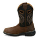 Justin Men's Slickline 11" Nano Composite Toe Waterproof Western Work Boot - Mocha - WR4143 - Inside Profile - Overlook Boots