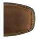 Justin Men's Slickline 11" Nano Composite Toe Waterproof Western Work Boot - Mocha - WR4143 - Top View - Overlook Boots