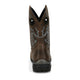 Justin Men's Apprentice 11" Nano Composite Toe Waterproof Western Work Boot - Brown - WR4147 - Back View - Overlook Boots