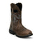 Justin Men's Apprentice 11" Nano Composite Toe Waterproof Western Work Boot - Brown - WR4147 - Front Angle - Overlook Boots