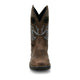 Justin Men's Apprentice 11" Nano Composite Toe Waterproof Western Work Boot - Brown - WR4147 - Front View - Overlook Boots