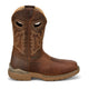 Justin Men's Oilpatch 11" Nano Composite Toe Waterproof Puncture Resistant Western Work Boot - Brown - WR4153 - Side Profile - Overlook Boots