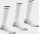 Men's Darn Tough Westerner Over-the-Calf Lightweight Work Sock 3-Pack - White Medium / White - Overlook Boots