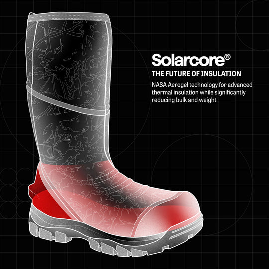 LaCrosse Men's Alphaburly Aero 17" 800G Insulated Waterproof Hunt Boot - Grey - 377002