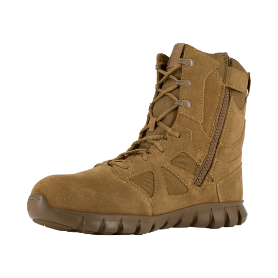 Reebok Men's Sublite Cushion 8" Composite Toe Tactical Military Boot - Coyote - RB8809 - Overlook Boots