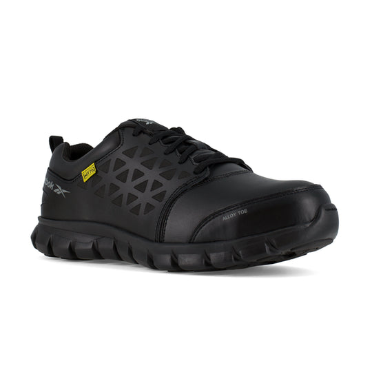Reebok Women's Sublite Cushion Alloy Toe Athletic Work Shoe - Black - RB460 6.0 / Medium / Black - Overlook Boots