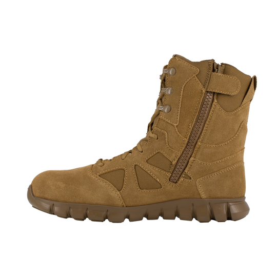 Reebok Men's Sublite Cushion 8" Composite Toe Tactical Military Boot - Coyote - RB8809 - Overlook Boots