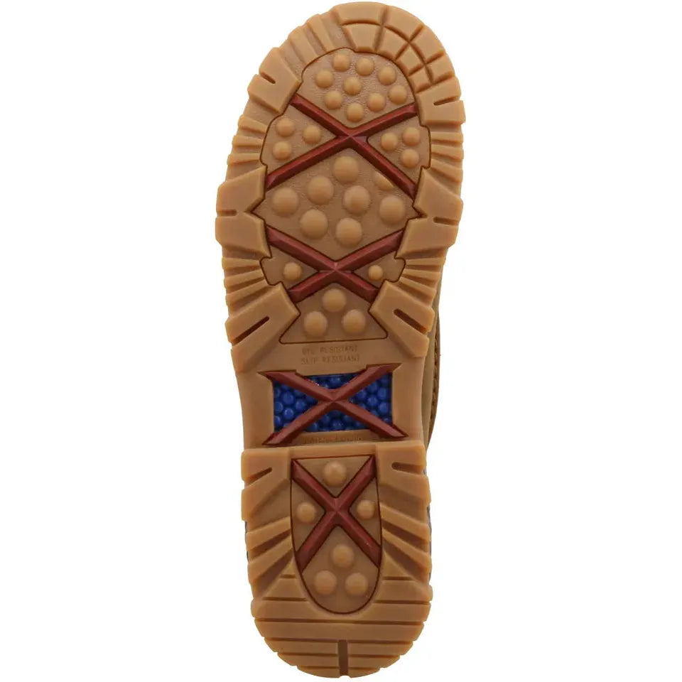 Twisted X Men's CellStretch 6" Comp Toe Waterproof Laces Work Boot - Saddle - MXCNW01