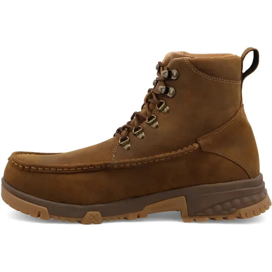 Twisted X Men's CellStretch 6" Comp Toe Lace Up Work Boot - Saddle - MXCC001 - Overlook Boots