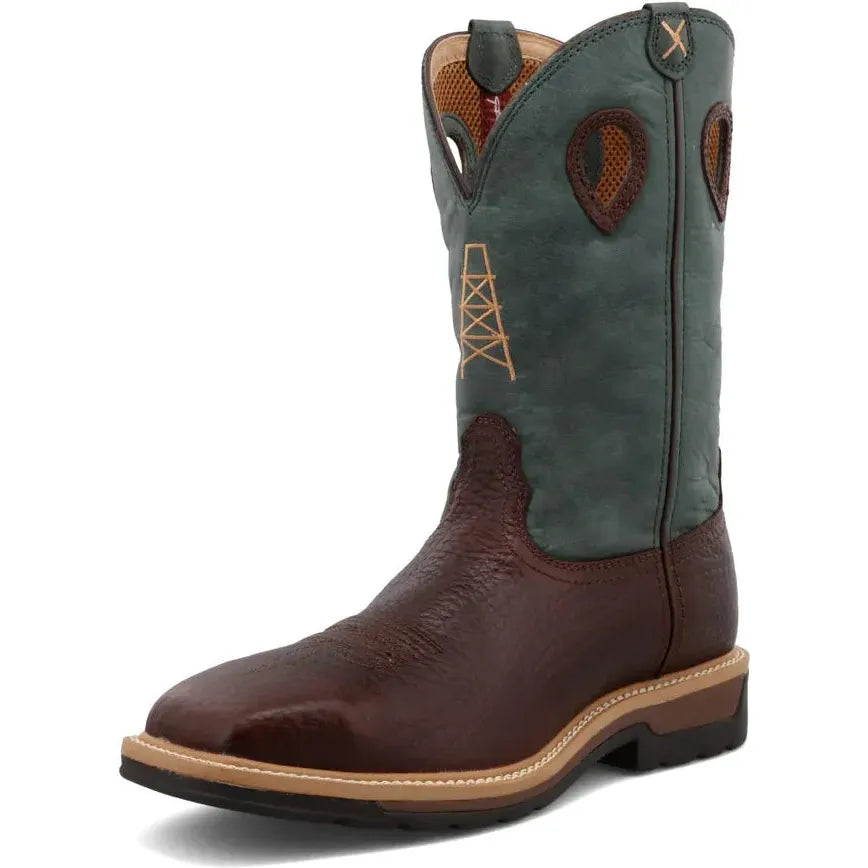 Twisted X Men's Lite 12" Steel Toe Western Work Boot - Cognac - MLCS006
