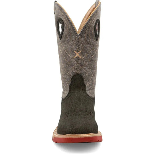 Twisted X Men's CellStretch 12" Alloy Toe Western Work Boot - Grey - MXBA002 - Overlook Boots